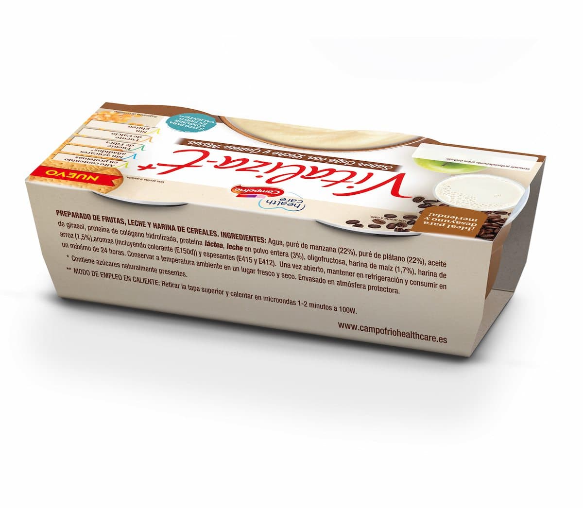 VITALIZAT café con leche y galleta maría