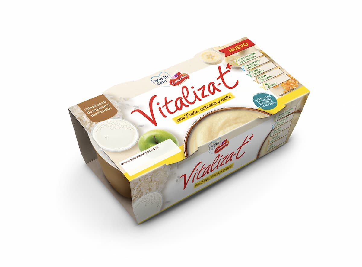 VITALIZAT con fruta, cereales y leche