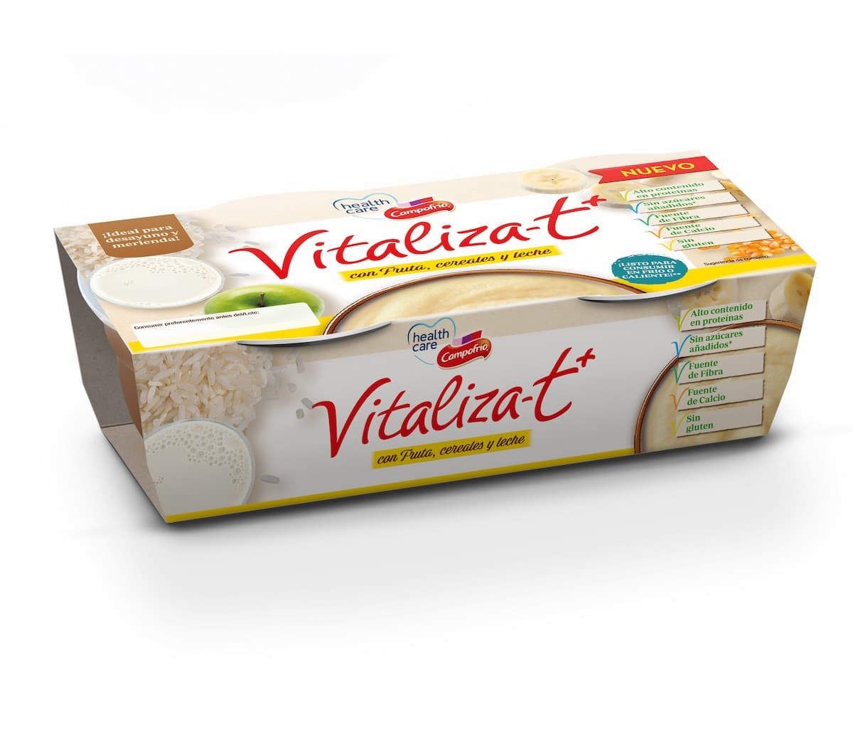 VITALIZAT con fruta, cereales y leche