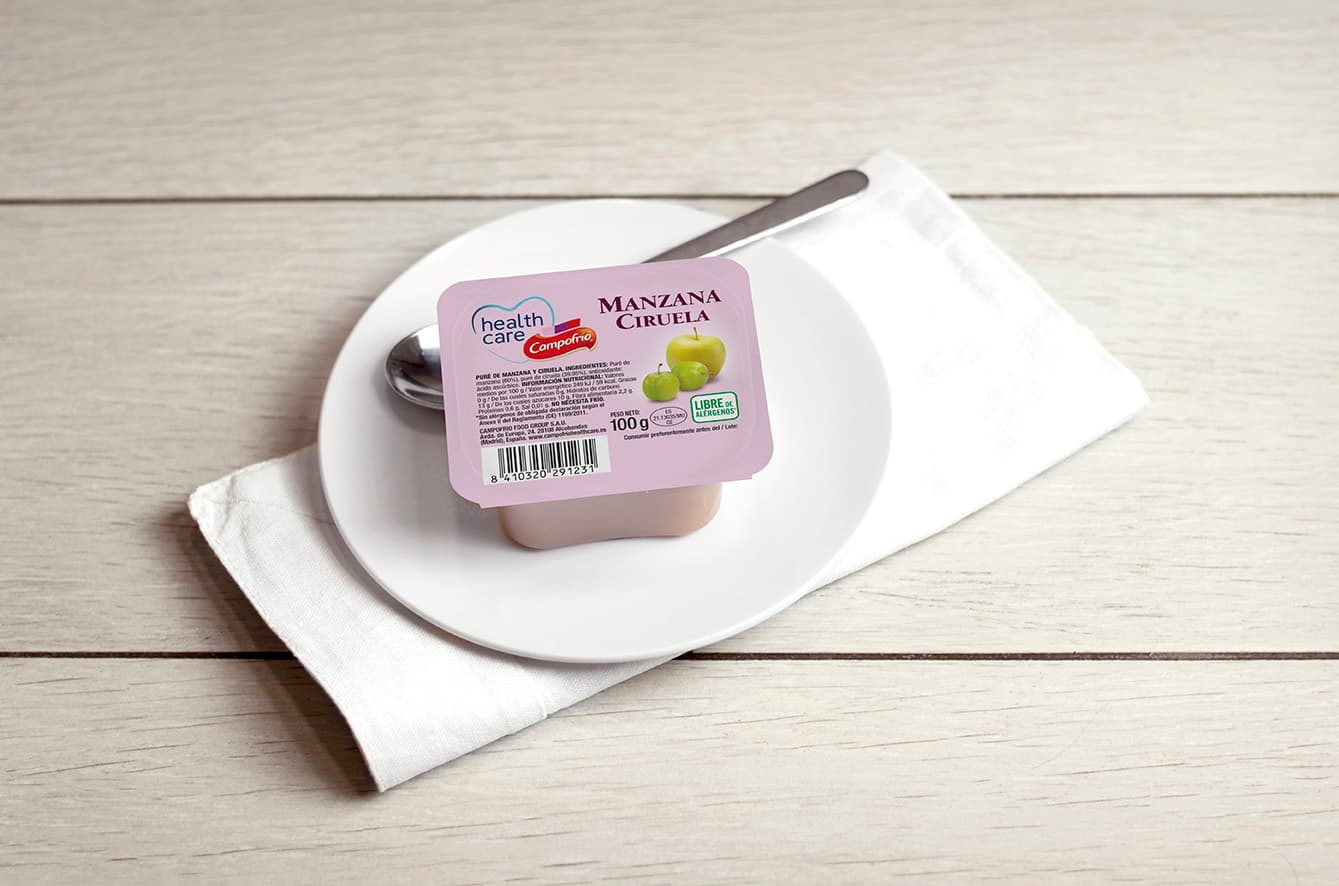 Manzana y ciruela triturada 100g