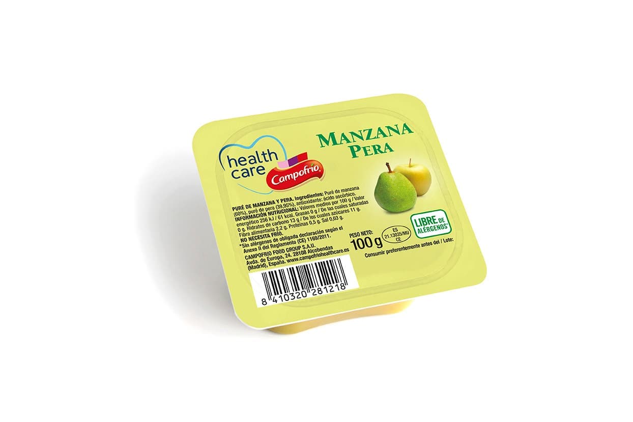 Manzana triturada 100 g low