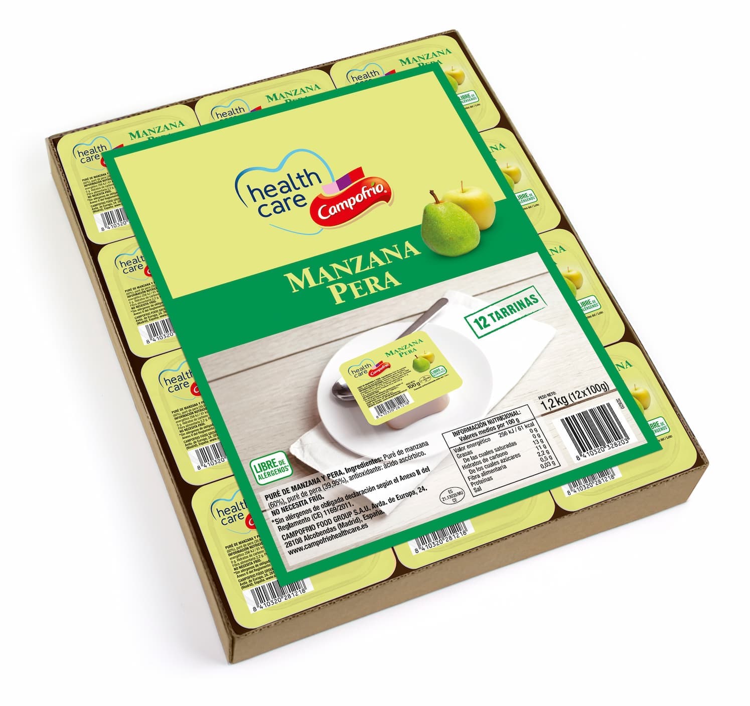 Campofrío Health Care triturado - Manzana y Pera