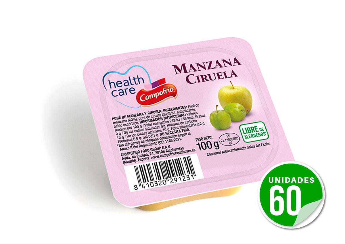 Manzana y Ciruela triturada 100g 60 Ud.
