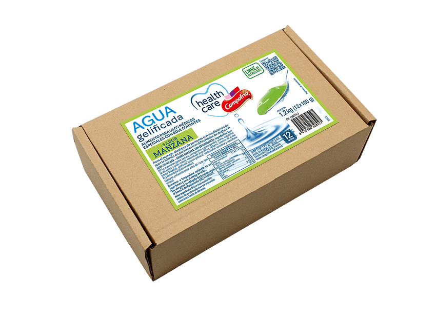 Agua gelificada sabor Manzana 12 Ud.