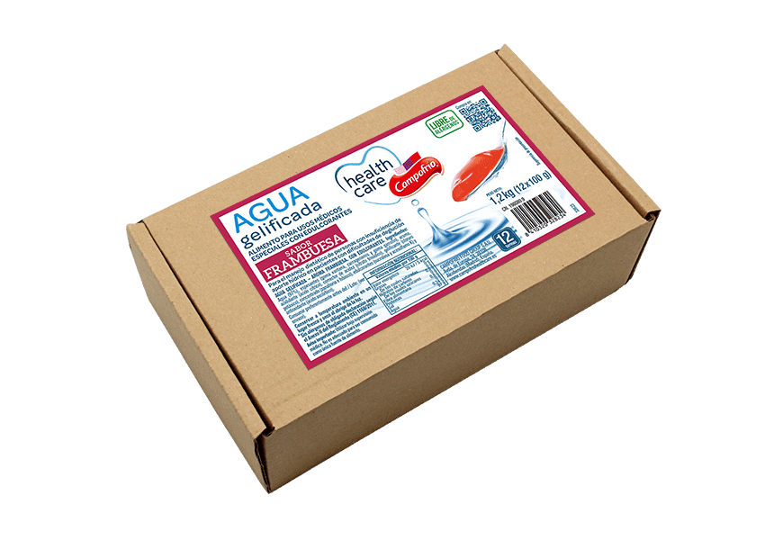 Agua gelificada sabor Frambuesa 12 Ud.